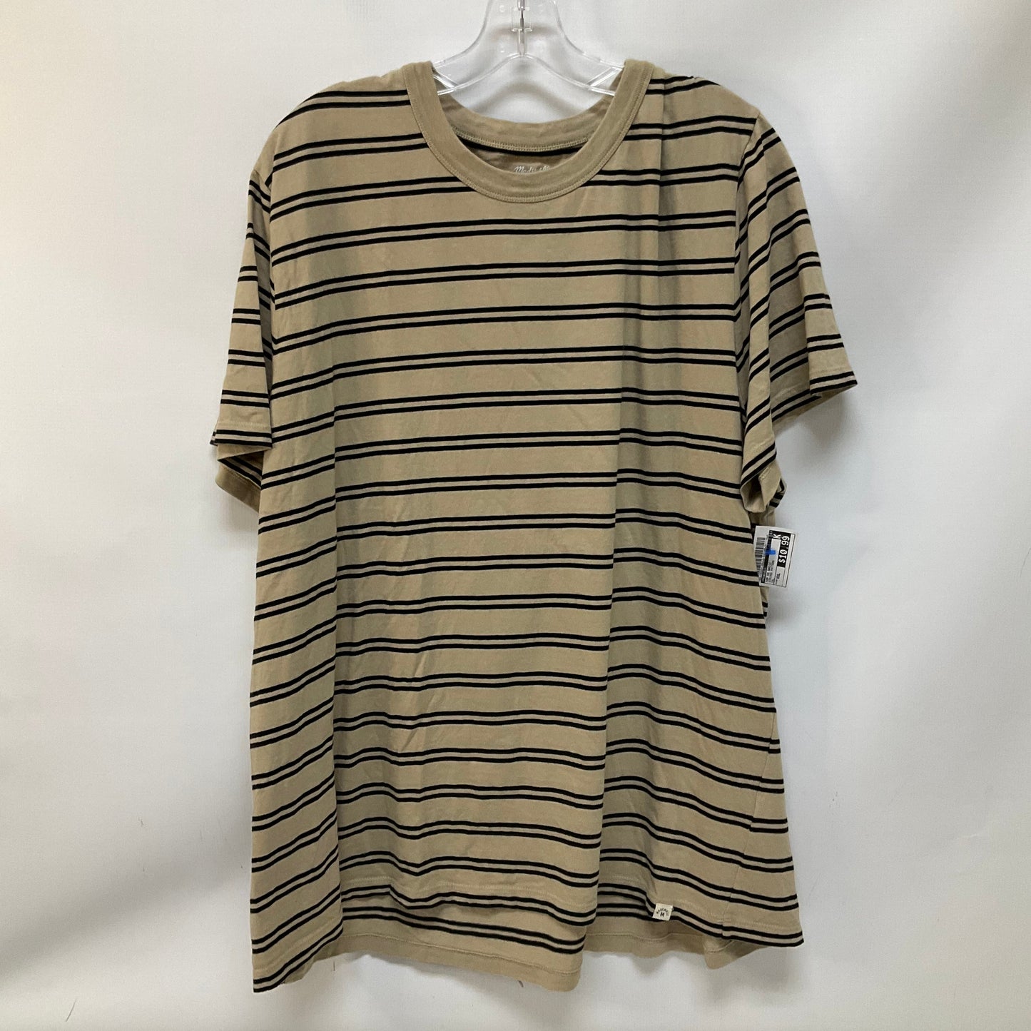 Top Short Sleeve Basic By Madewell In Striped Pattern, Size: Xxl