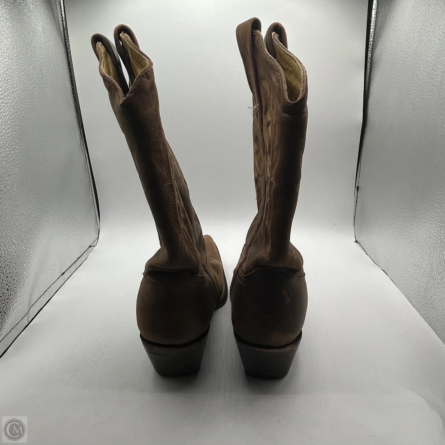 Boots Mid-calf Heels By Corral In Brown, Size: 9