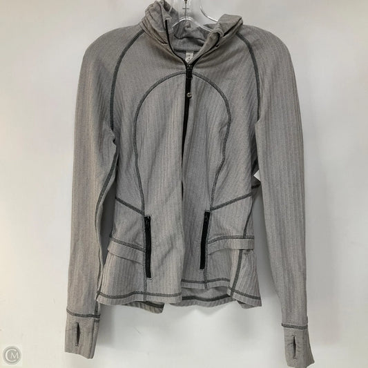 Athletic Jacket By Lululemon In Grey, Size: 10