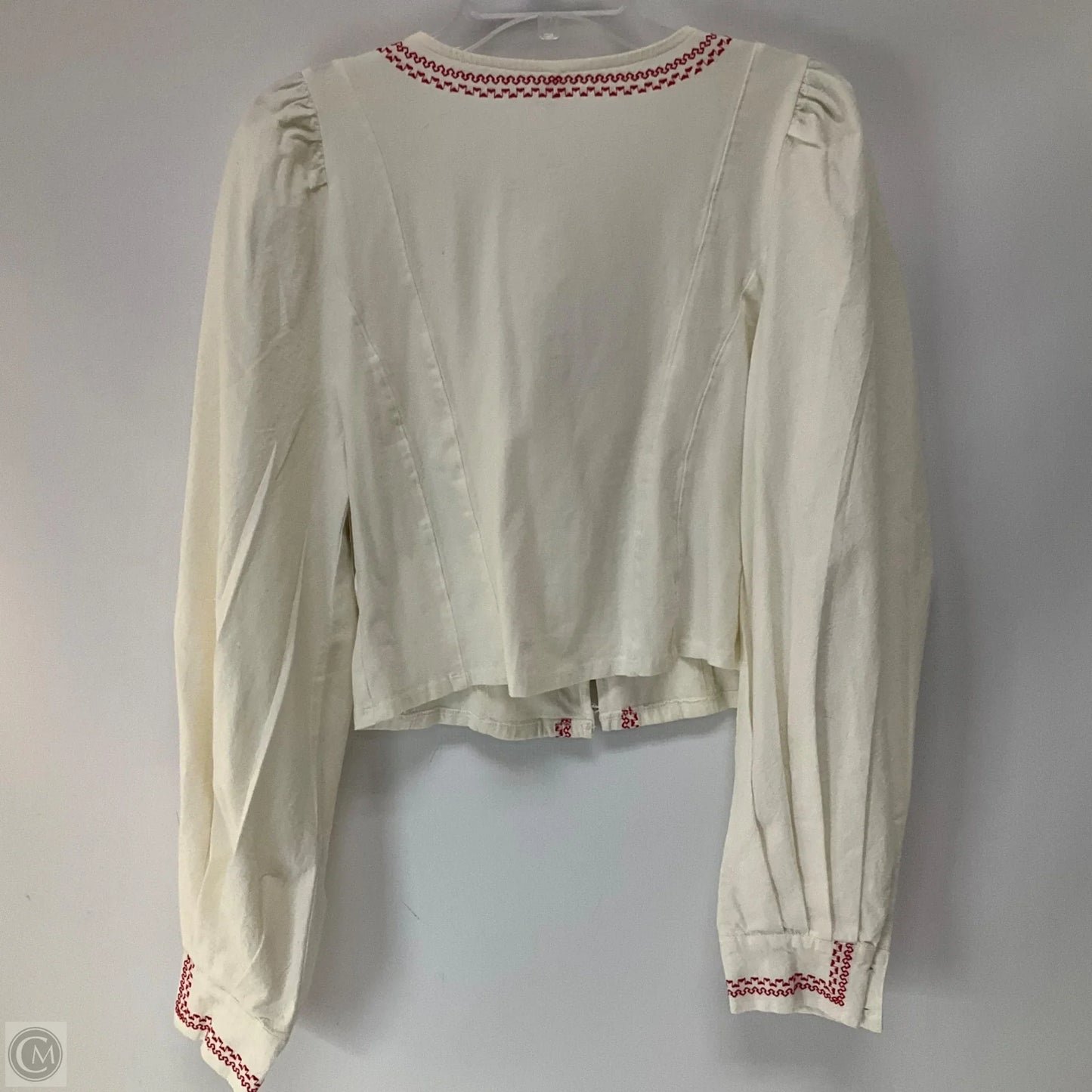 Top Long Sleeve By Free People In Cream, Size: L
