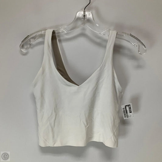 Athletic Tank Top By Lululemon In White, Size: 4