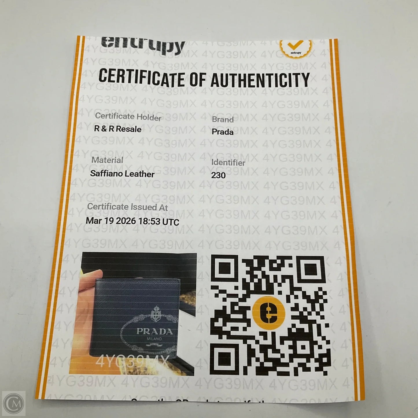 Wallet Luxury Designer By Prada, Size: Small