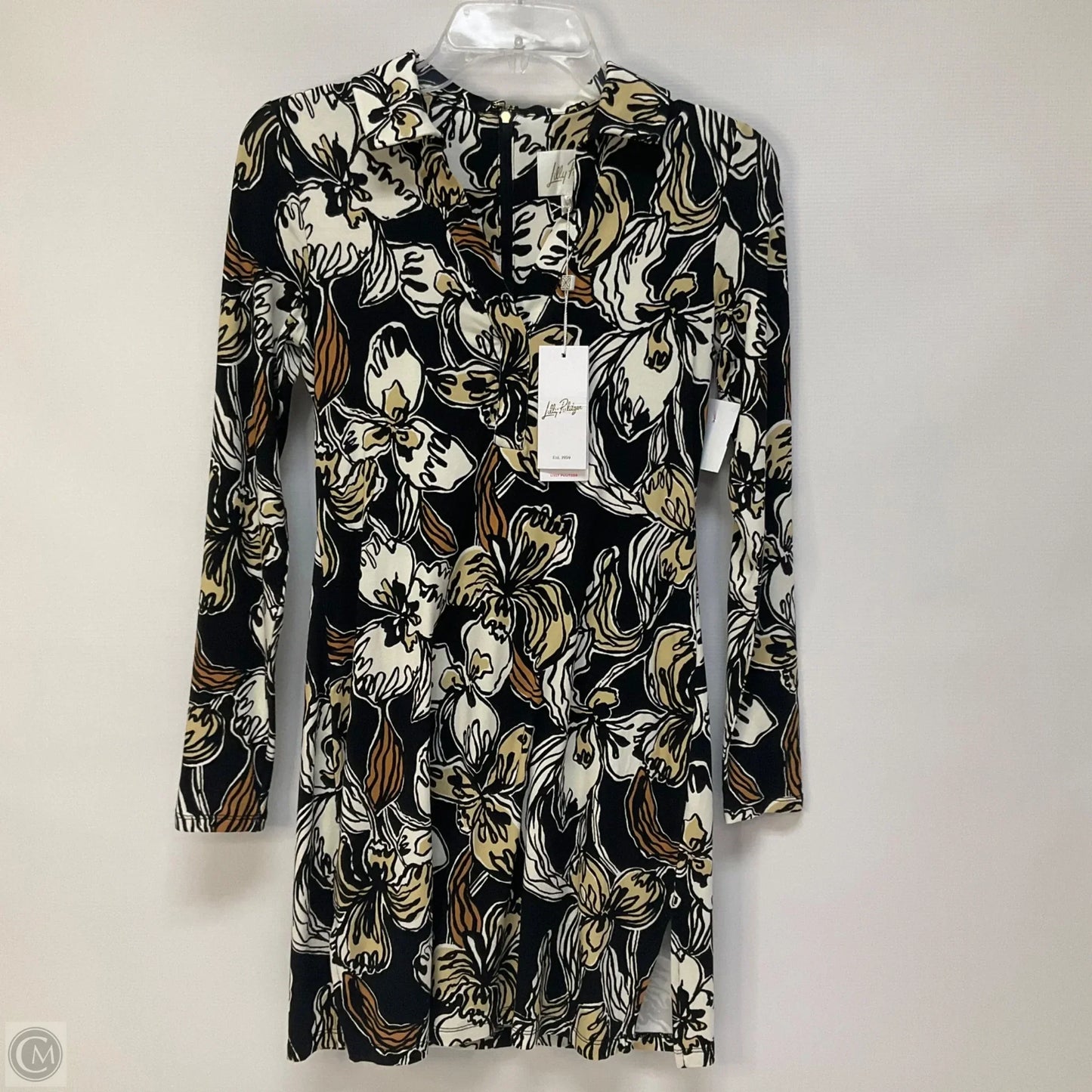 Dress Designer By Lilly Pulitzer In Black & Tan, Size: Xxs