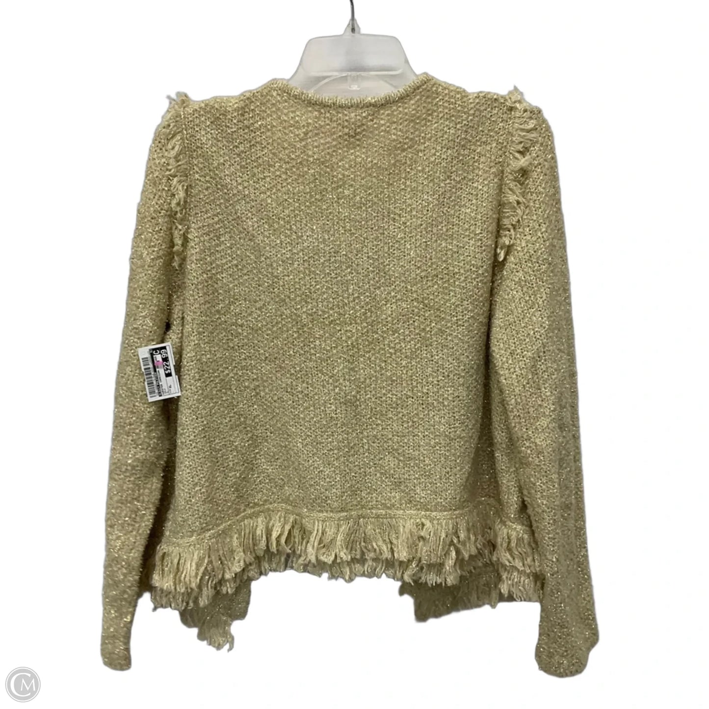 Sweater Cardigan Designer By Lilly Pulitzer In Gold, Size: Xl