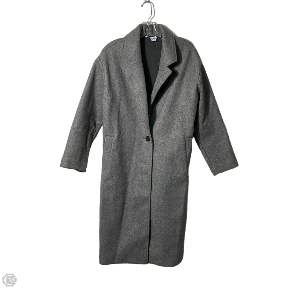Coat Trench Coat By Old Navy In Grey, Size: S