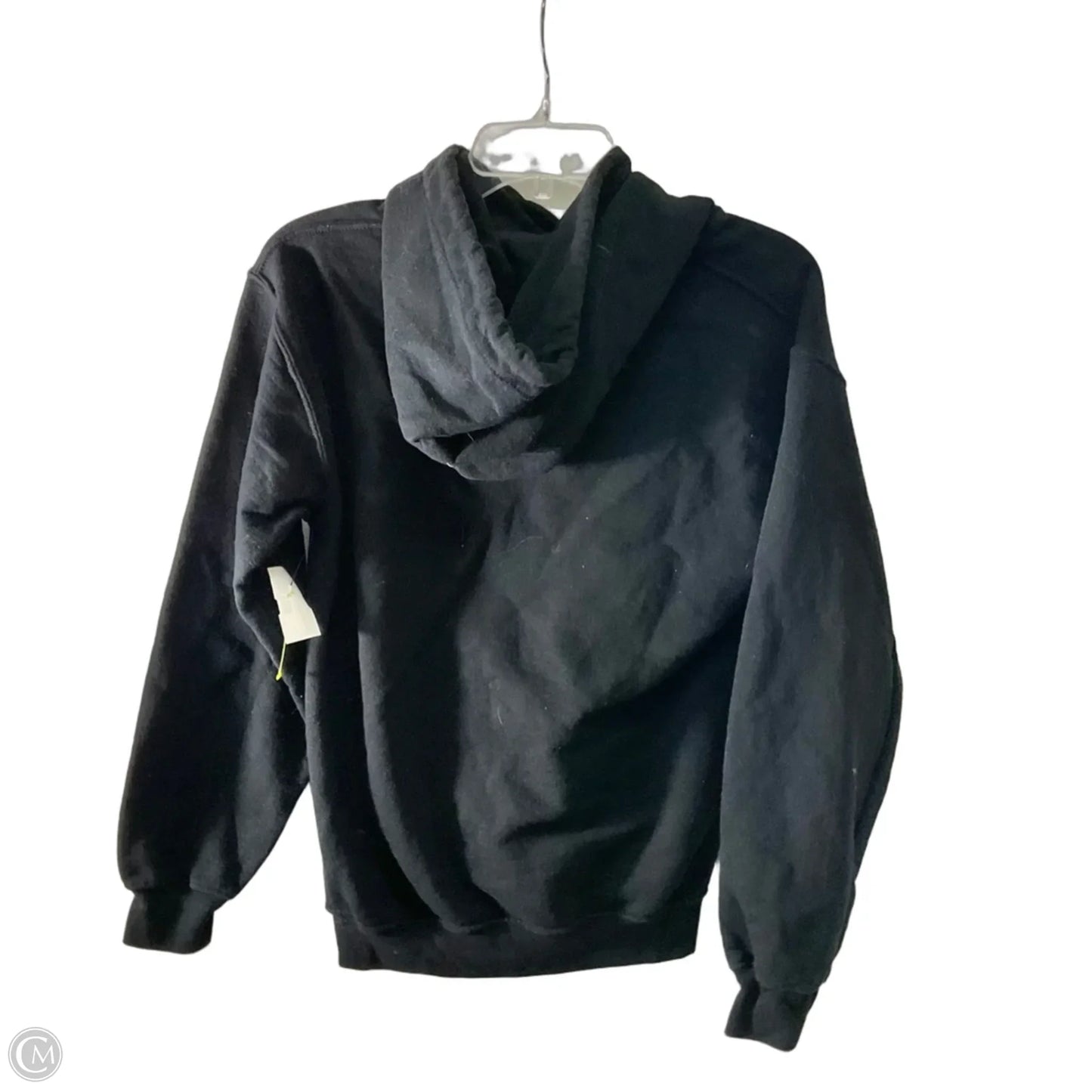 Athletic Sweatshirt Hoodie By Nfl In Black & Orange, Size: S