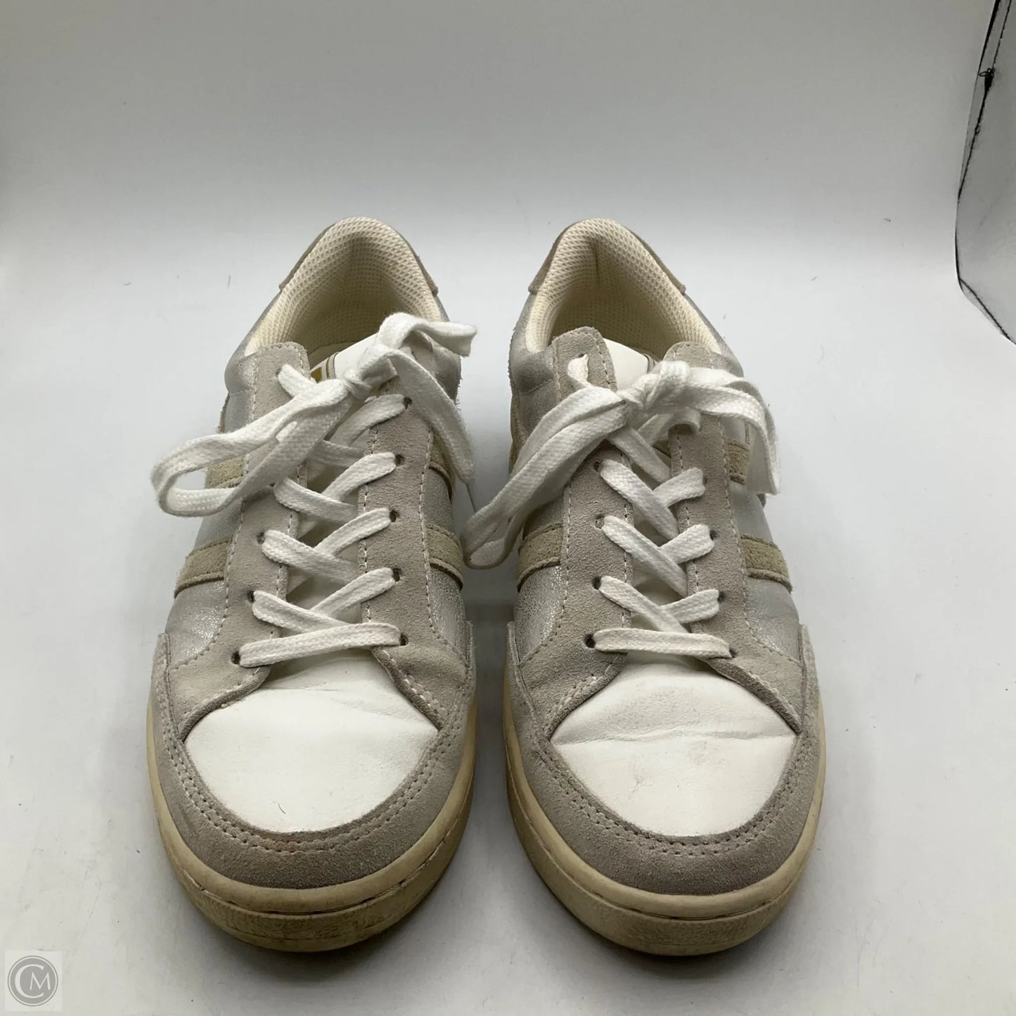 Shoes Sneakers By Gola In Grey & Silver, Size: 7