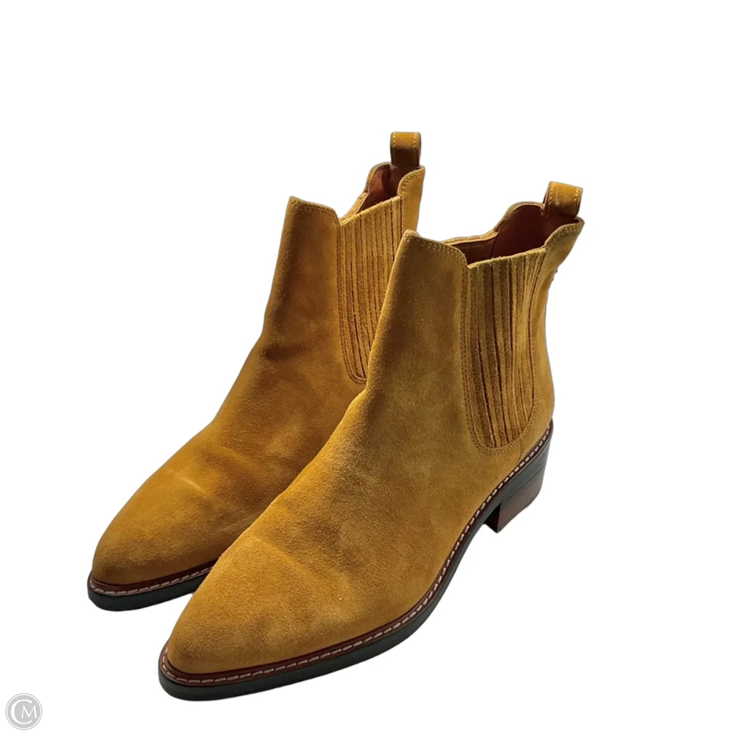 Boots Designer By Coach In Tan, Size: 10