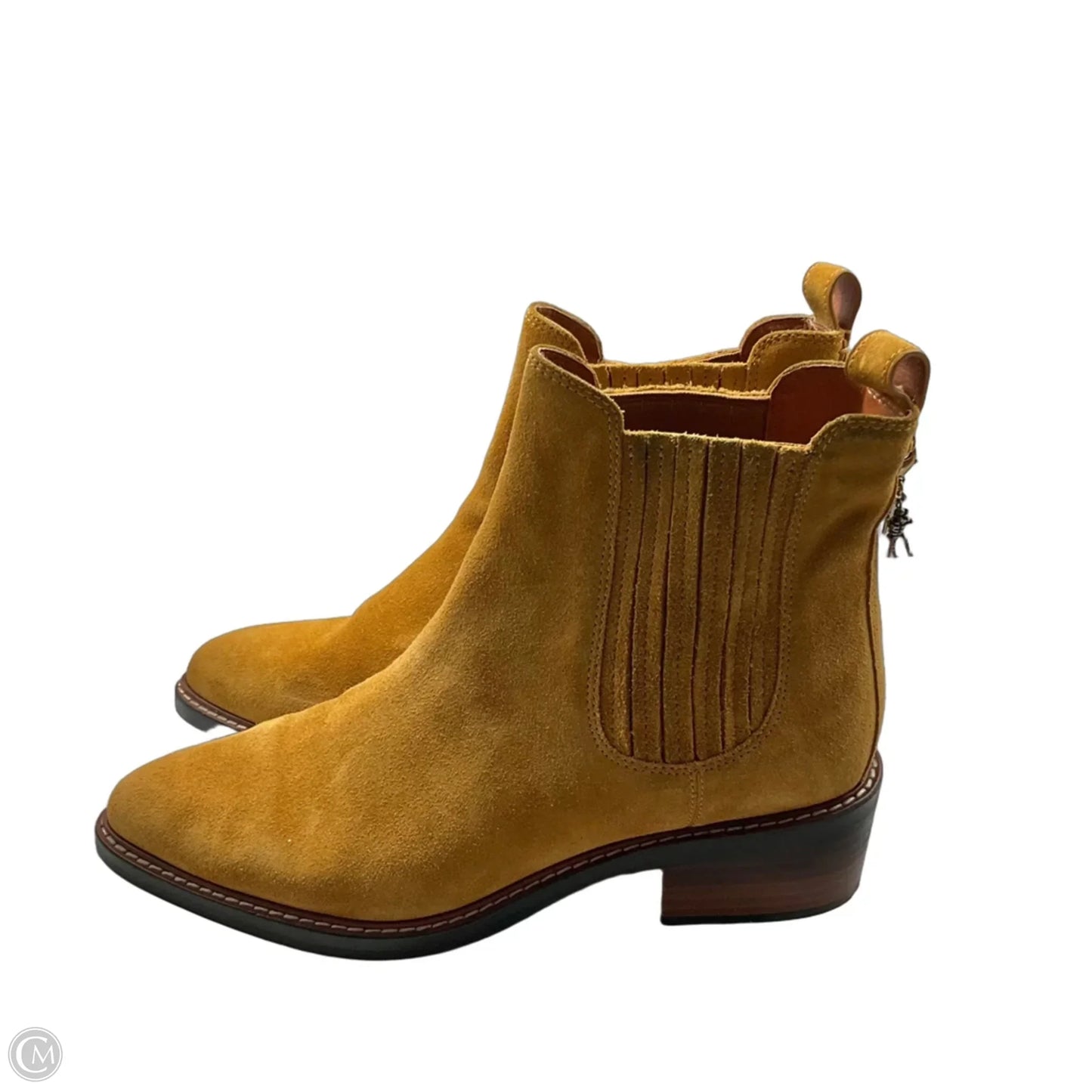 Boots Designer By Coach In Tan, Size: 10