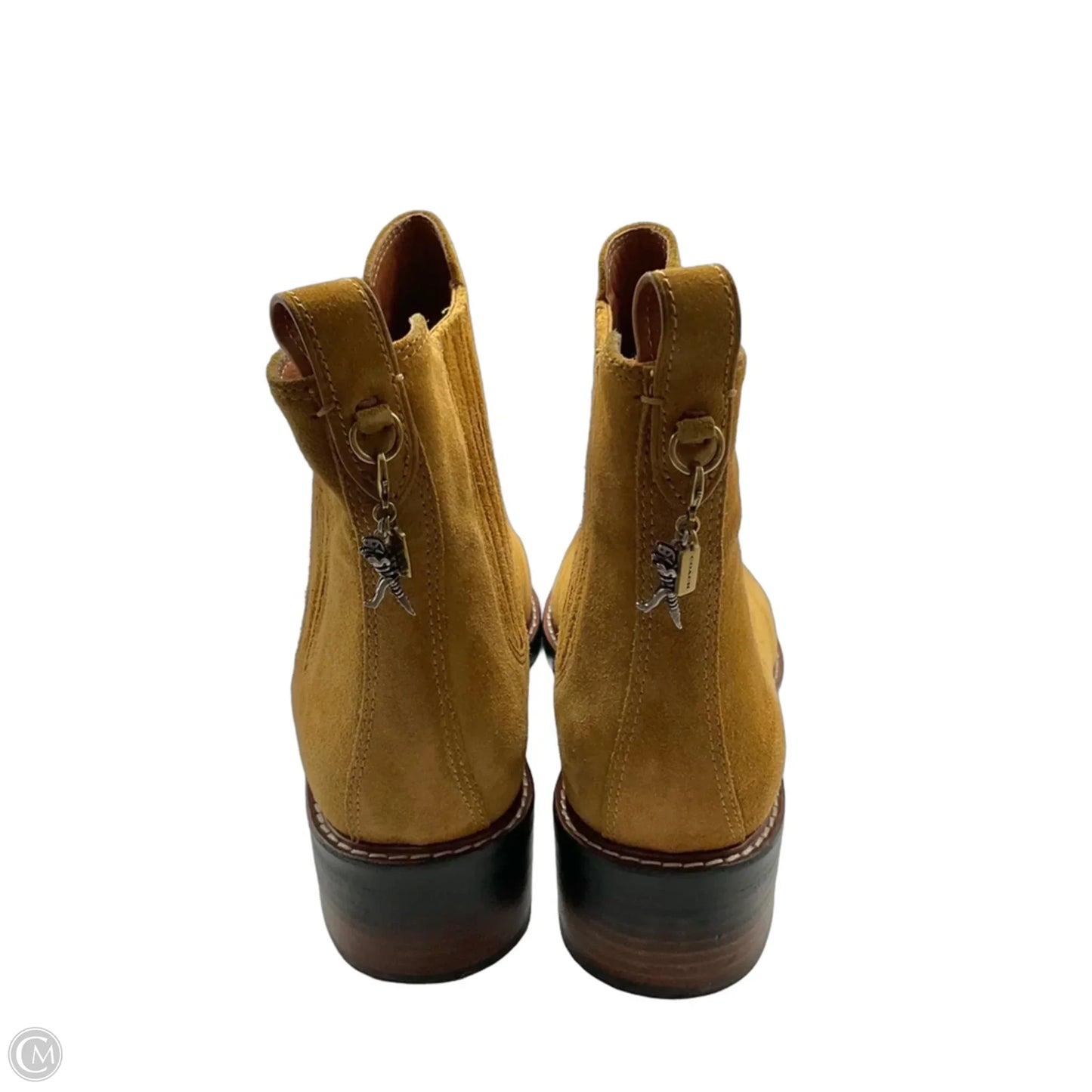 Boots Designer By Coach In Tan, Size: 10