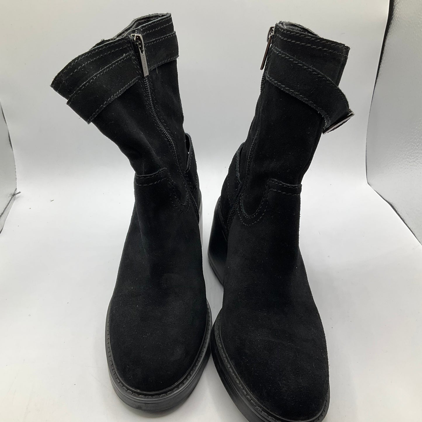 Boots Mid-calf Heels By Vince Camuto In Black, Size: 7.5