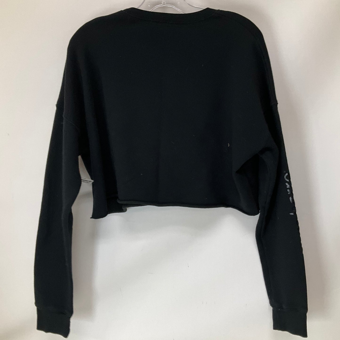 Athletic Top Long Sleeve Crewneck By Cmb In Black, Size: M