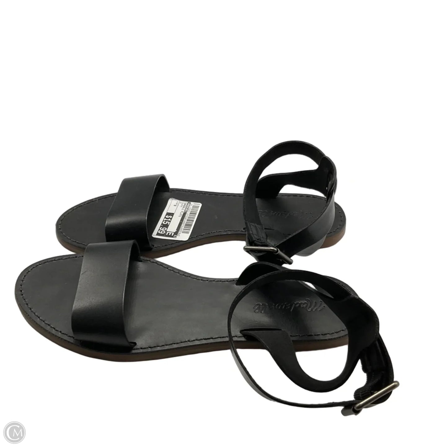 Sandals Flats By Madewell In Black, Size: 8