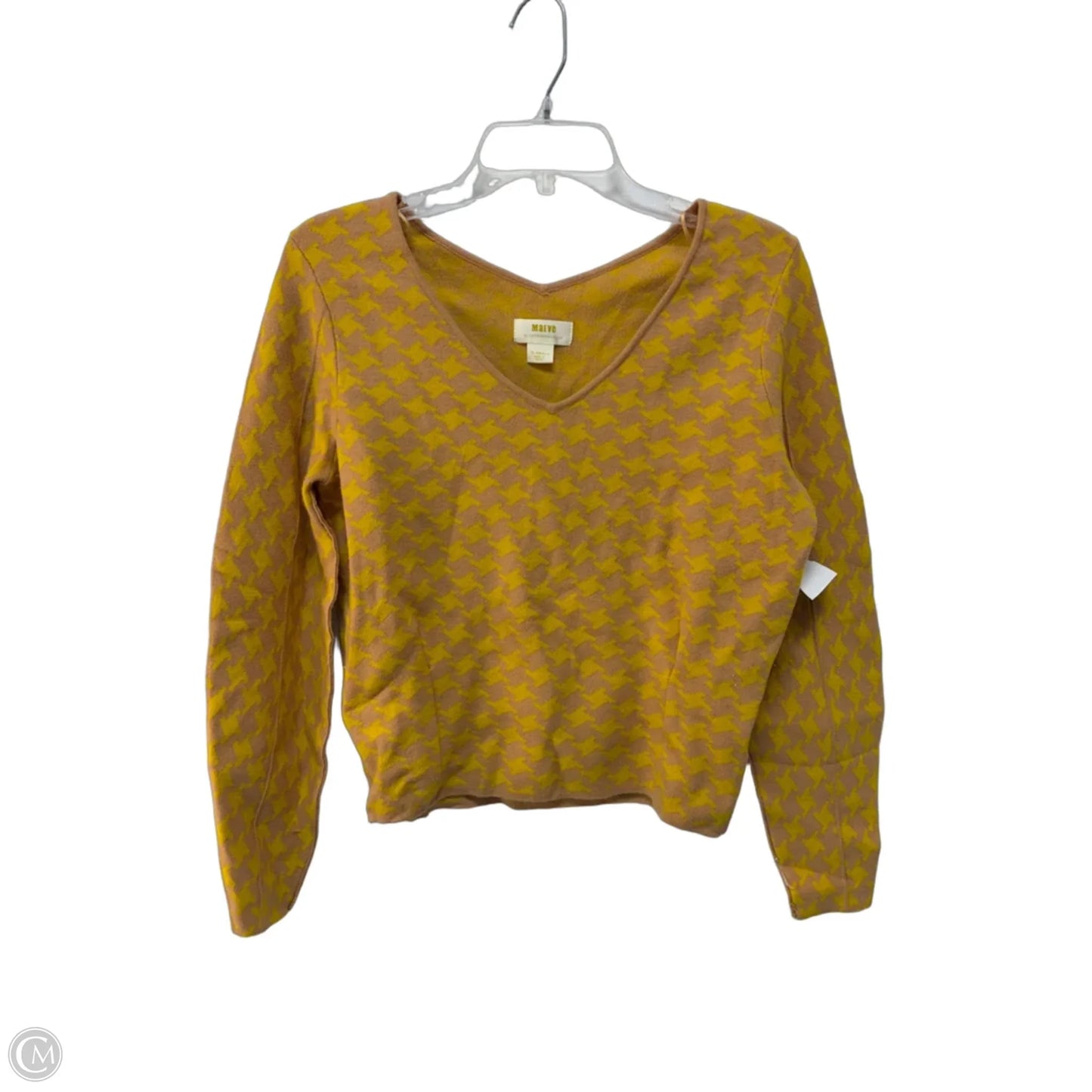 Sweater By Maeve In Tan & Yellow, Size: Xs