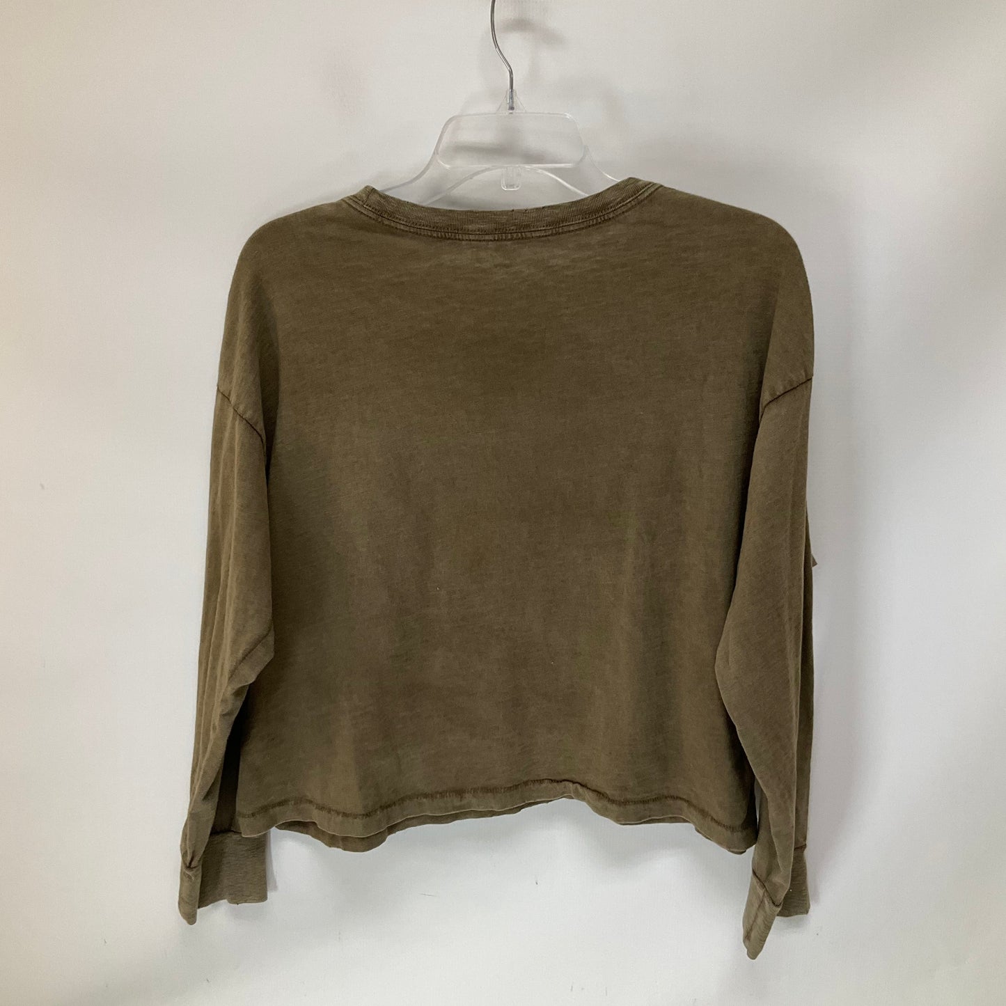 Top Long Sleeve Basic By Aerie In Green, Size: M