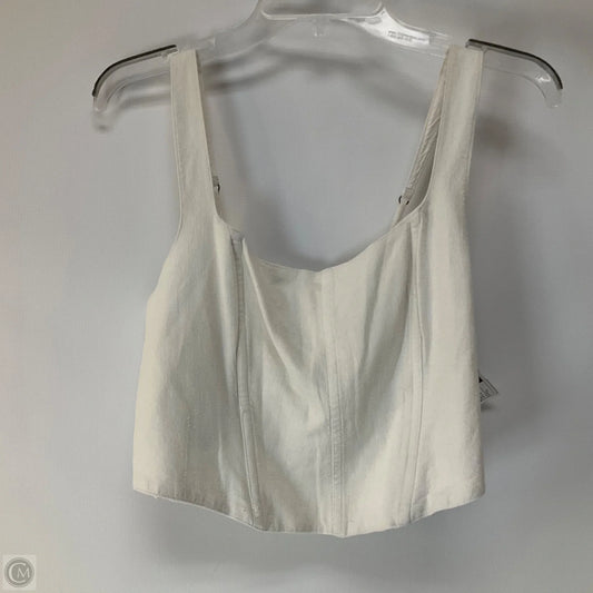 Top Sleeveless By Abercrombie And Fitch In White, Size: L