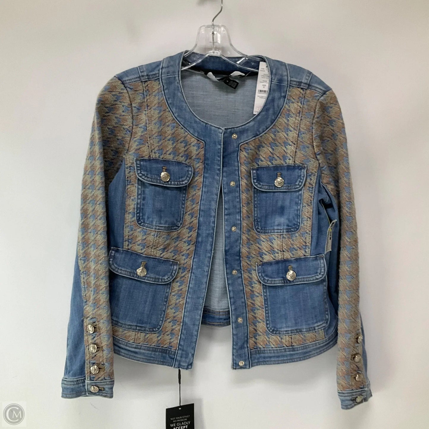Jacket Denim By White House Black Market In Blue Denim, Size: 8
