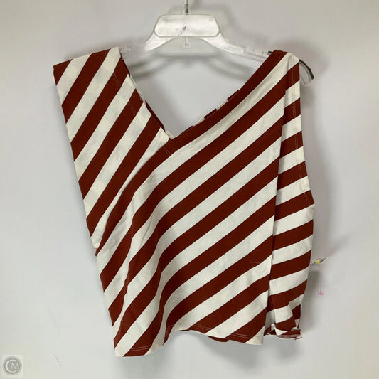 Top Sleeveless By Postmark In Striped Pattern, Size: S