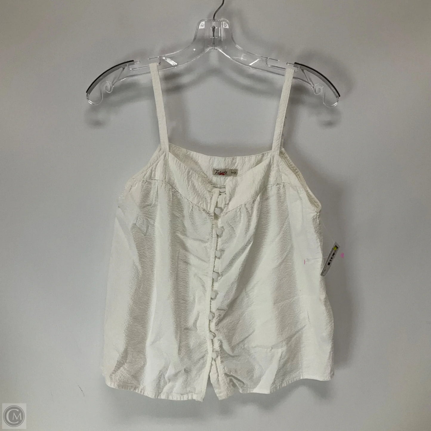 Top Sleeveless By Faherty In White, Size: Xs