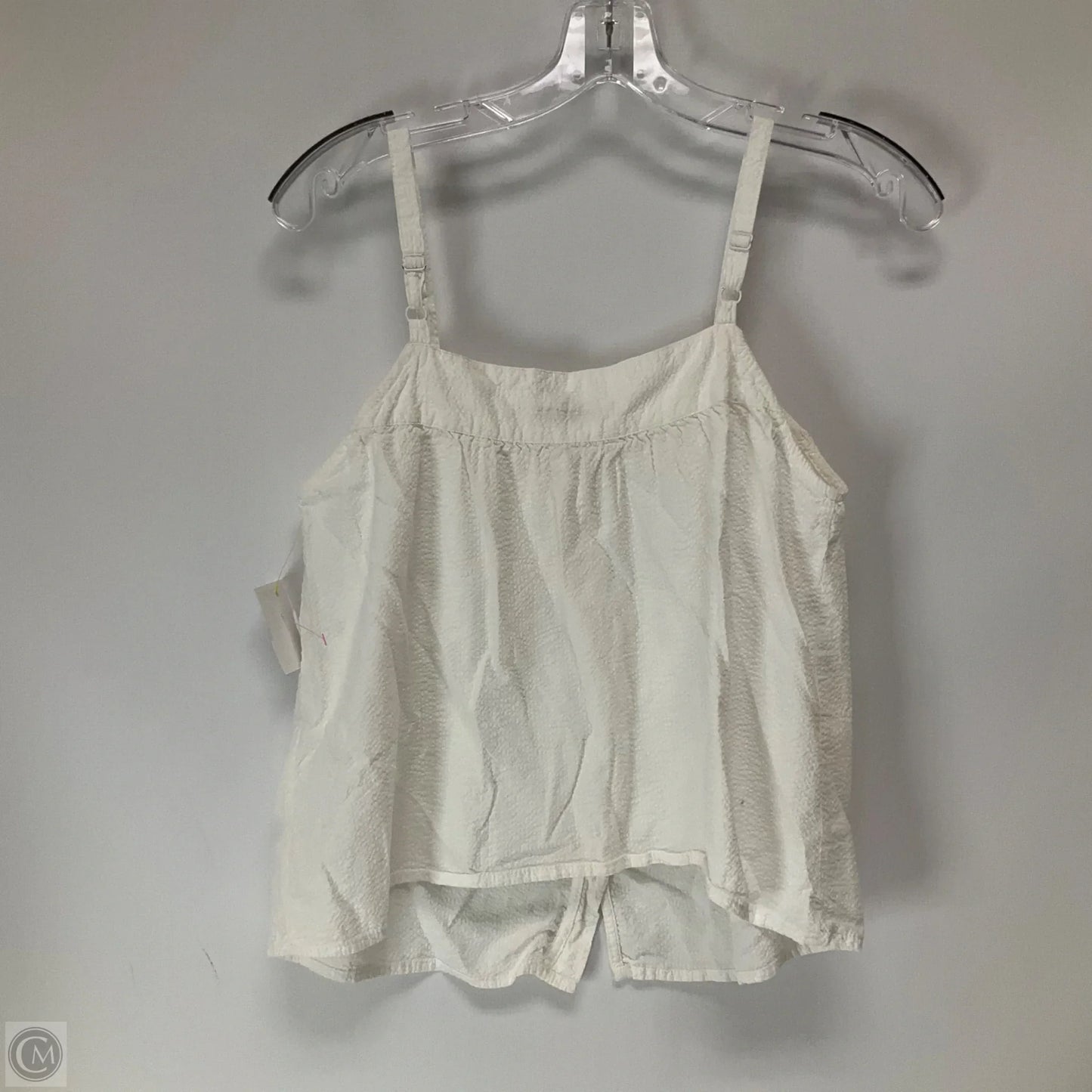 Top Sleeveless By Faherty In White, Size: Xs