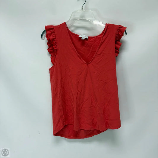 Top Sleeveless By Evereve In Coral, Size: M