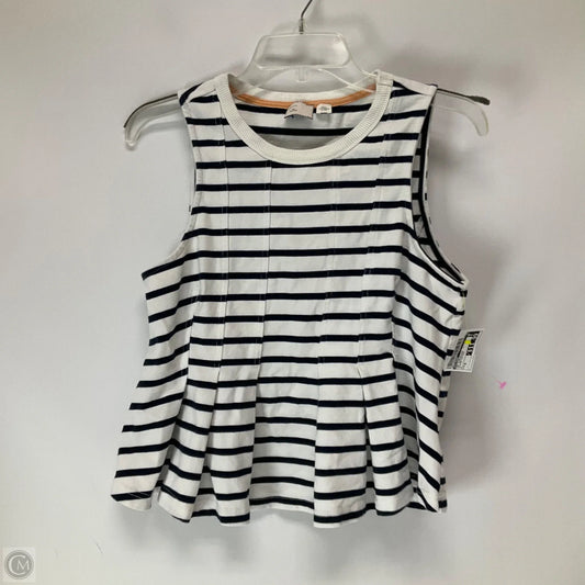 Top Sleeveless By Postmark In Striped Pattern, Size: M