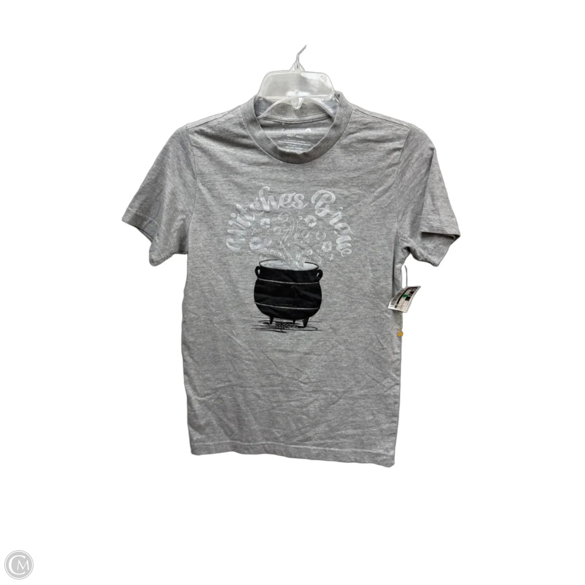 Top Short Sleeve By Cmf In Grey, Size: S