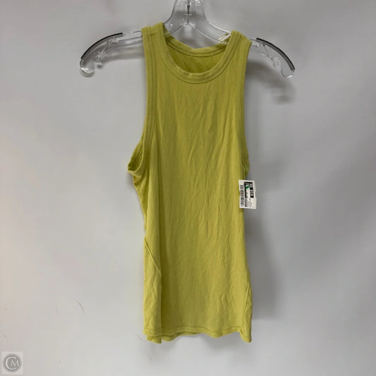 Athletic Tank Top By Lululemon In Yellow, Size: S