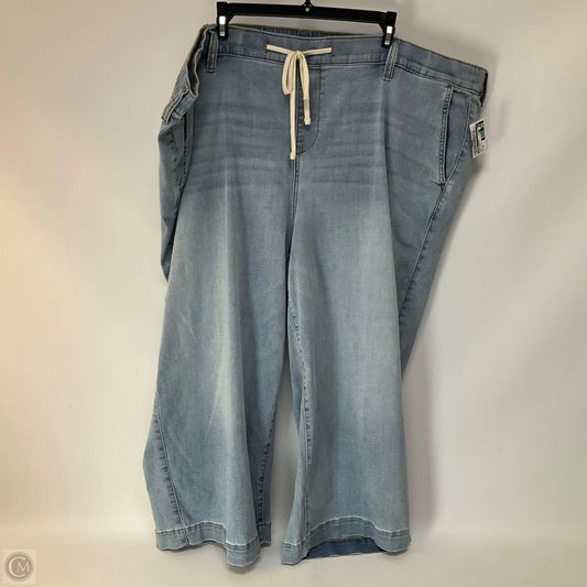 Jeans Cropped By Torrid In Blue Denim, Size: 5x