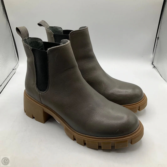 Boots Ankle Heels By Steve Madden In Grey, Size: 9.5