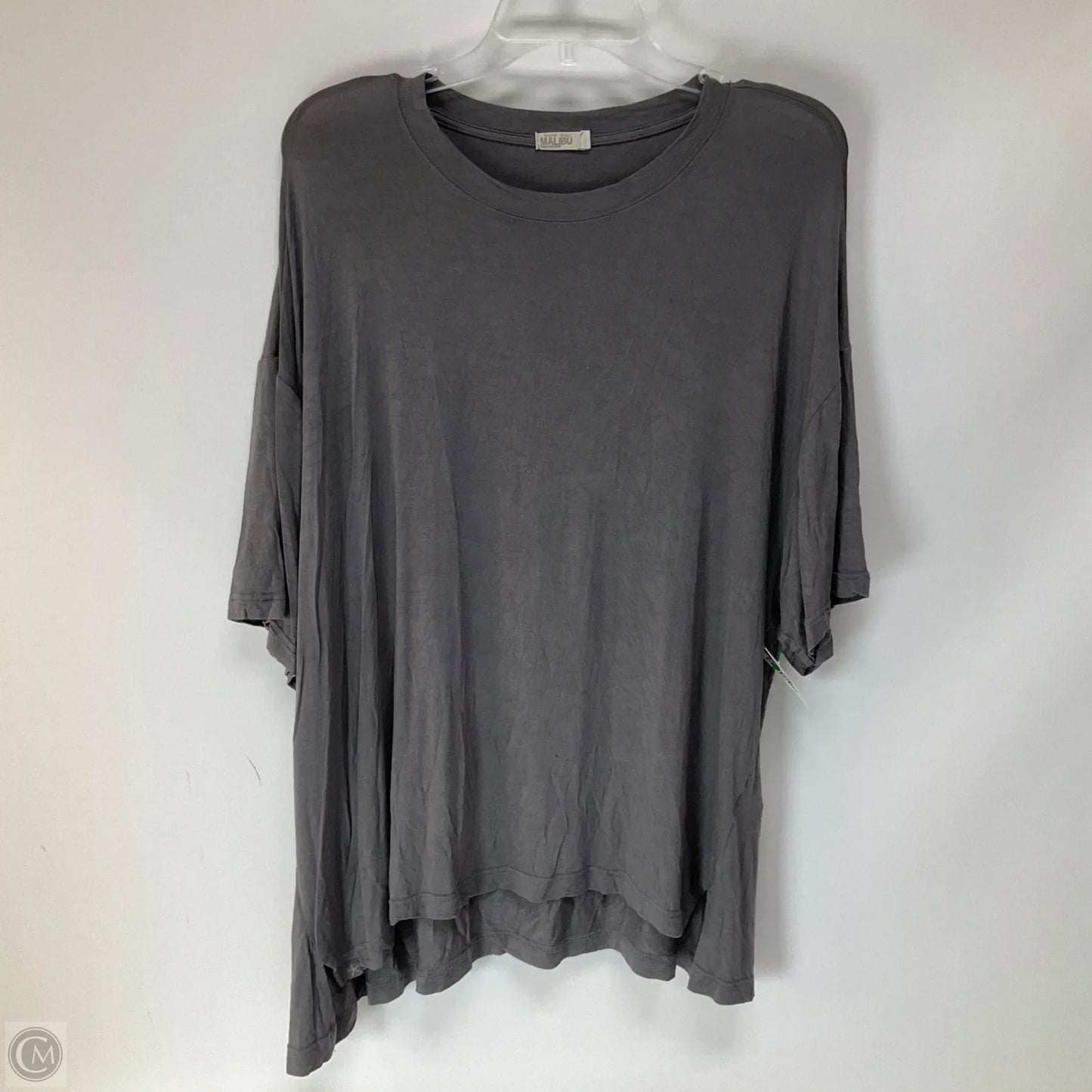 Top Short Sleeve By Barefoot Dreams In Grey, Size: Xl