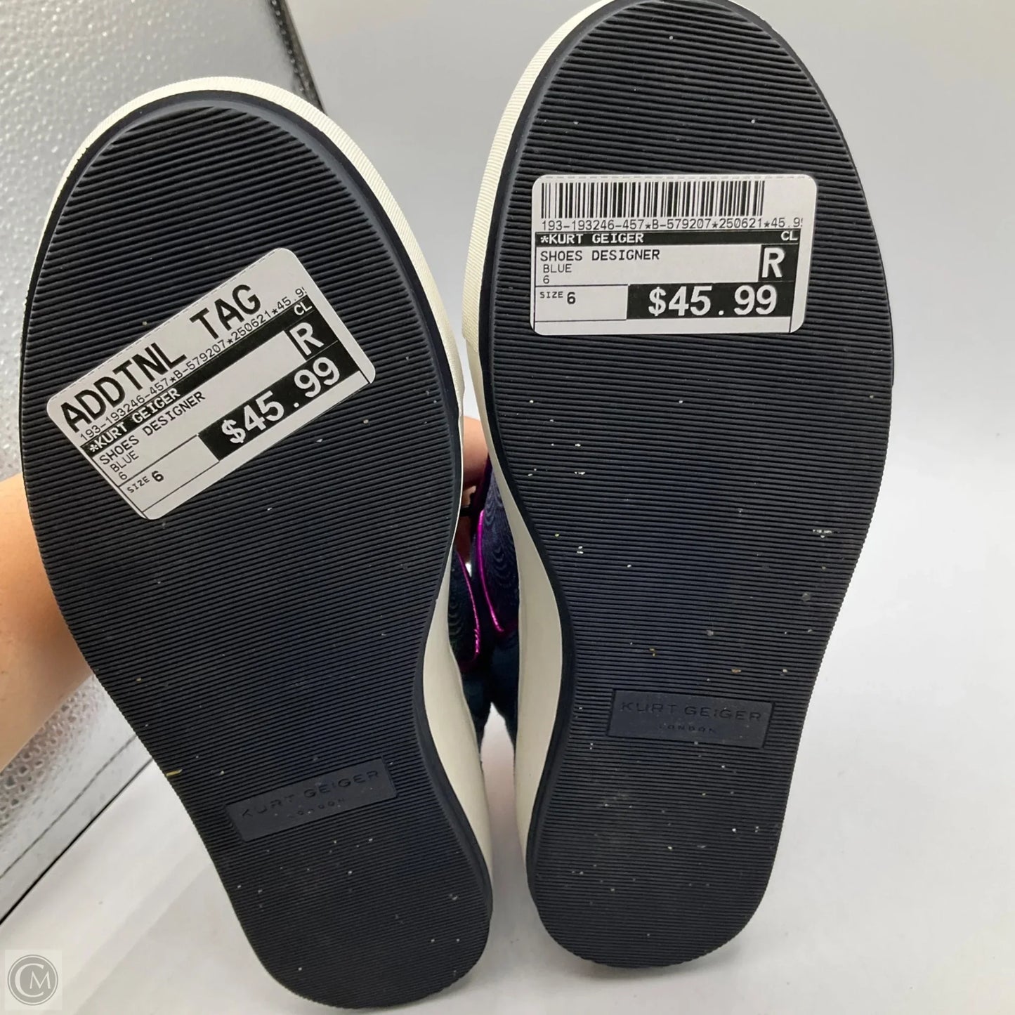 Shoes Designer By Kurt Geiger In Blue, Size: 6