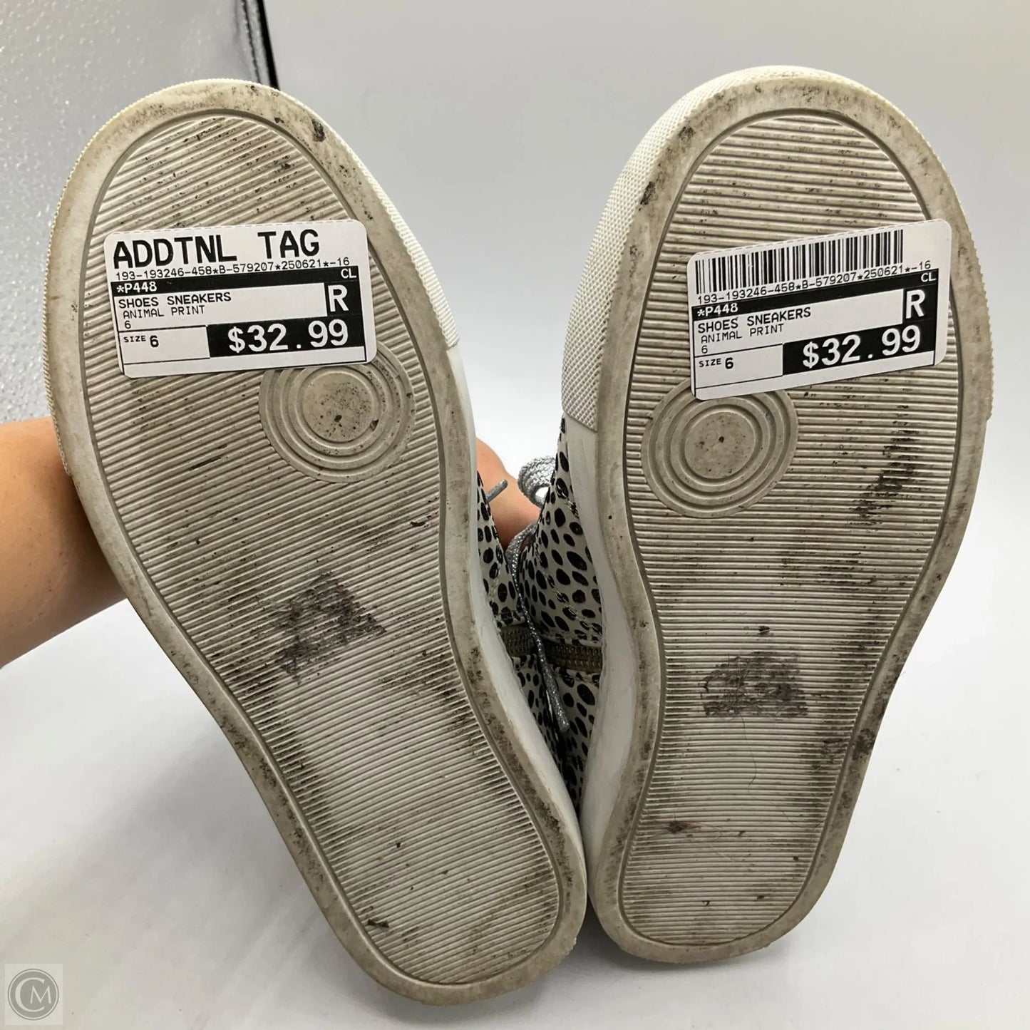 Shoes Sneakers By P448 In Animal Print, Size: 6