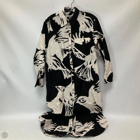 Dress Casual Maxi By Maeve In Black & Cream, Size: S