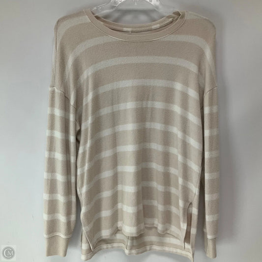 Top Long Sleeve By Abercrombie And Fitch In Striped Pattern, Size: S
