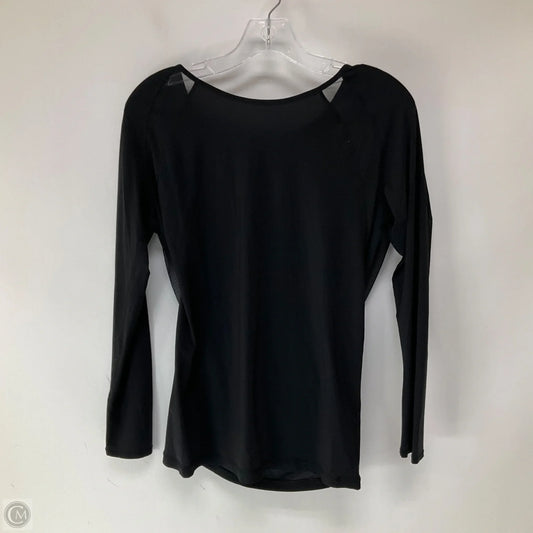 Athletic Top Long Sleeve Crewneck By Lululemon In Black, Size: 12