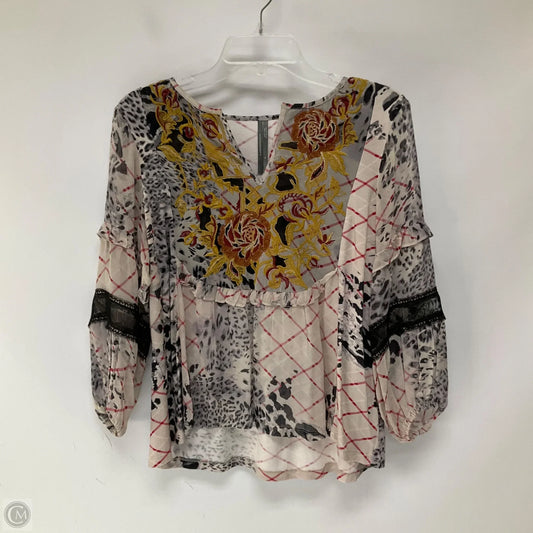 Top 3/4 Sleeve By Anthropologie In Multi-colored, Size: S