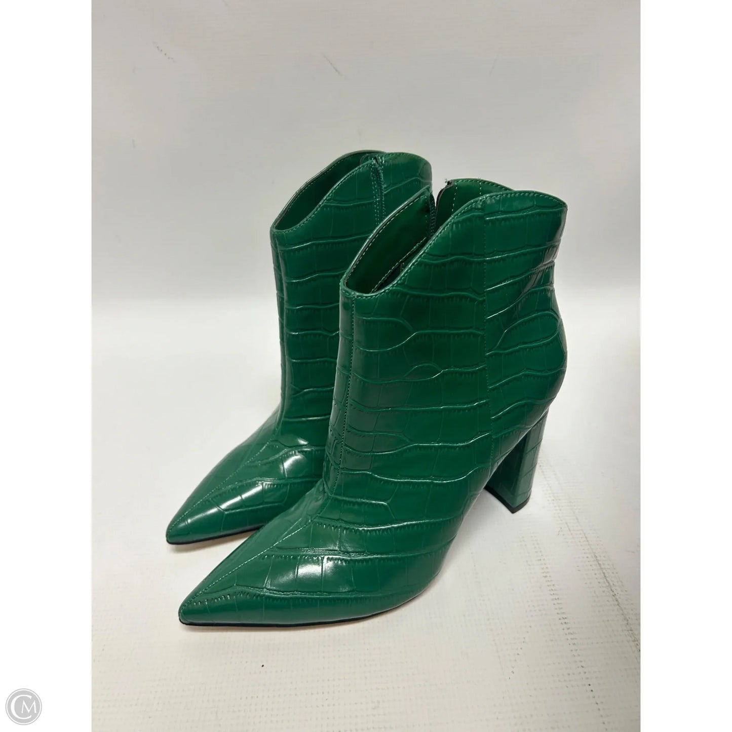 Boots Ankle Heels By Marc Fisher In Green, Size: 9