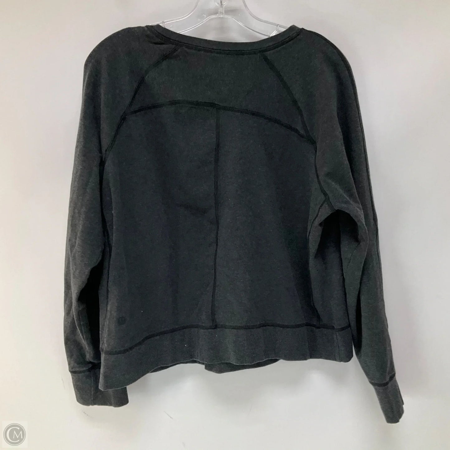 Athletic Sweatshirt Crewneck By Lululemon In Grey, Size: 10