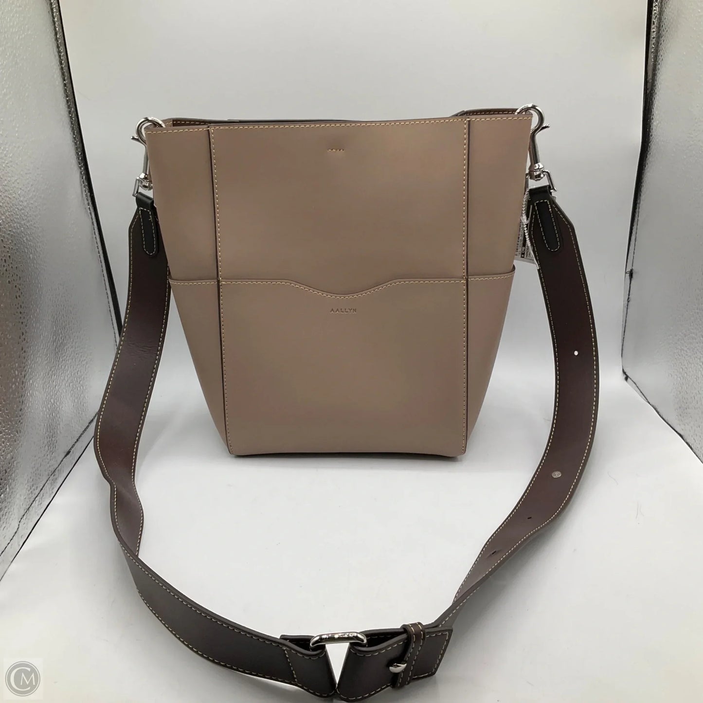 Handbag Leather By Cmb, Size: Medium