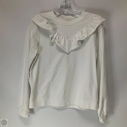 Sweatshirt Crewneck By Karlie In White, Size: S