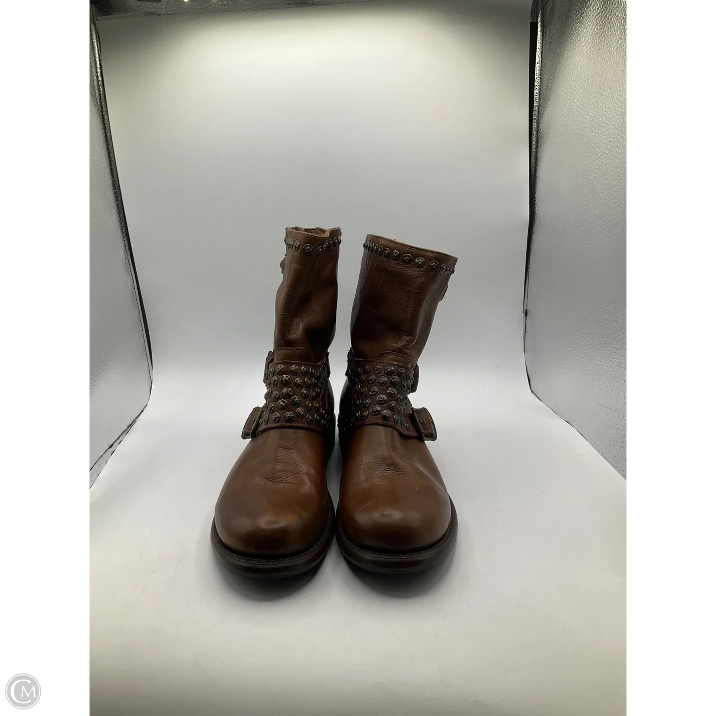 Boots Designer By Frye In Brown, Size: 9
