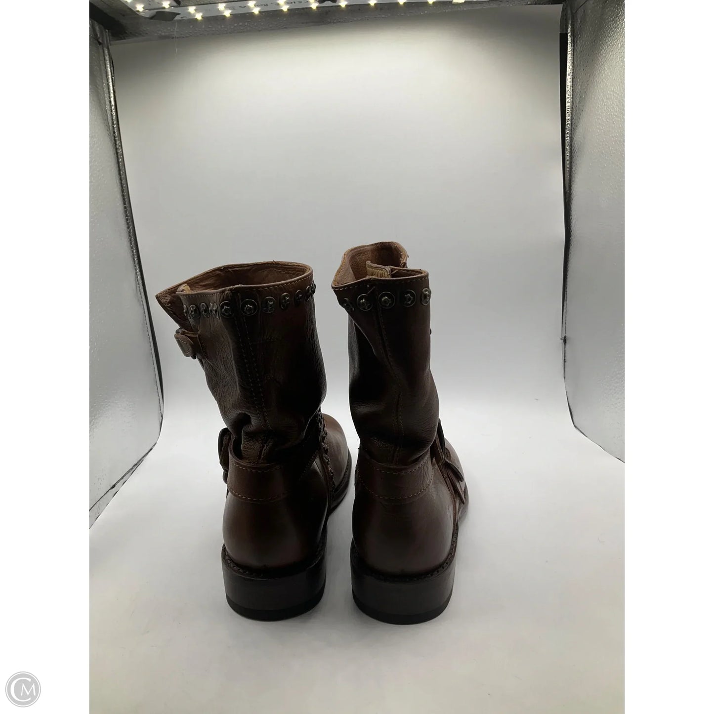 Boots Designer By Frye In Brown, Size: 9