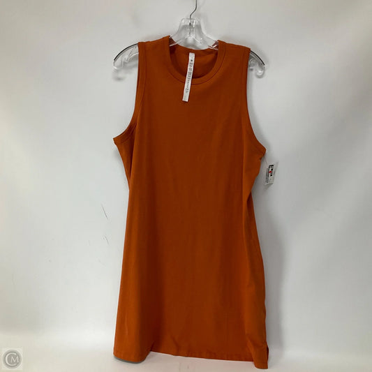 Athletic Dress By Lululemon In Orange, Size: 12
