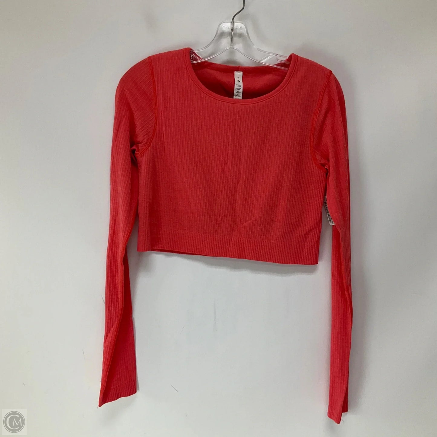 Athletic Top Long Sleeve Crewneck By Lululemon In Pink, Size: 10