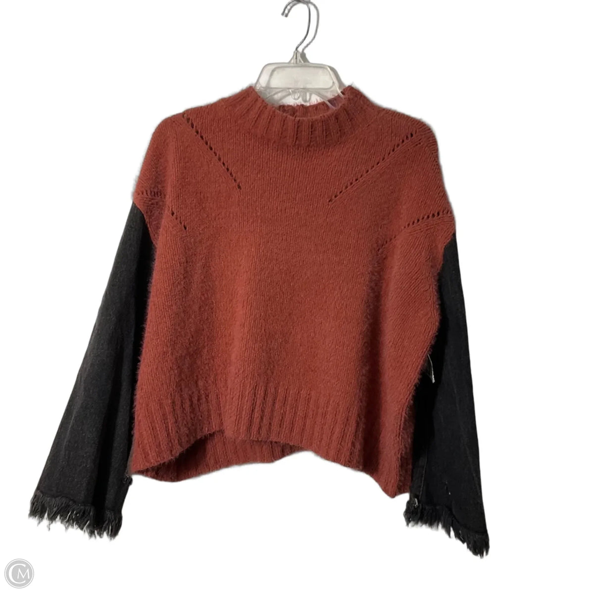 Sweater By Pol In Black & Red, Size: S