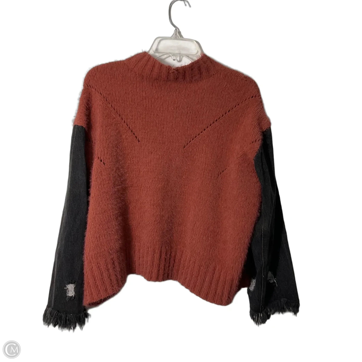 Sweater By Pol In Black & Red, Size: S