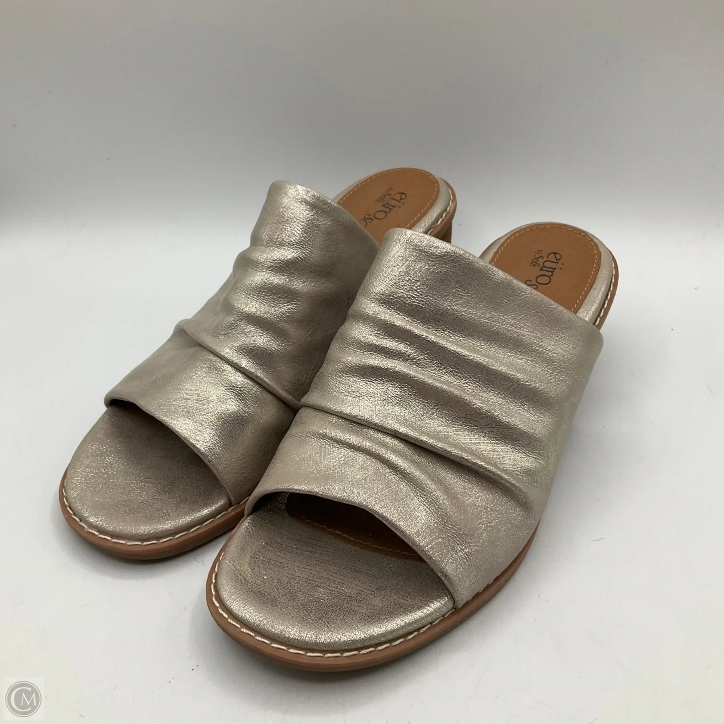 Sandals Heels Kitten By Sofft In Gold, Size: 7