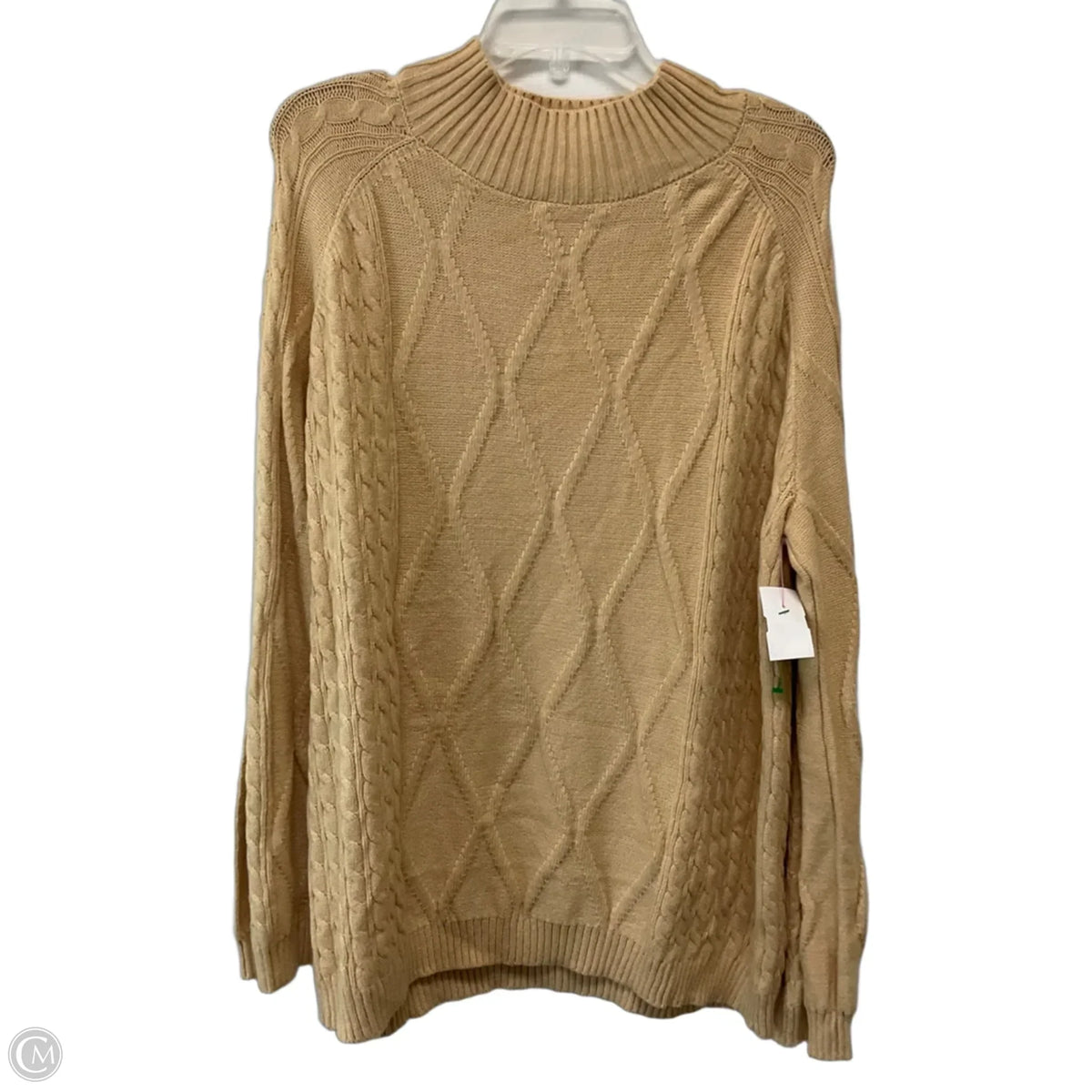 Sweater By Chicsoul In Tan, Size: Xl
