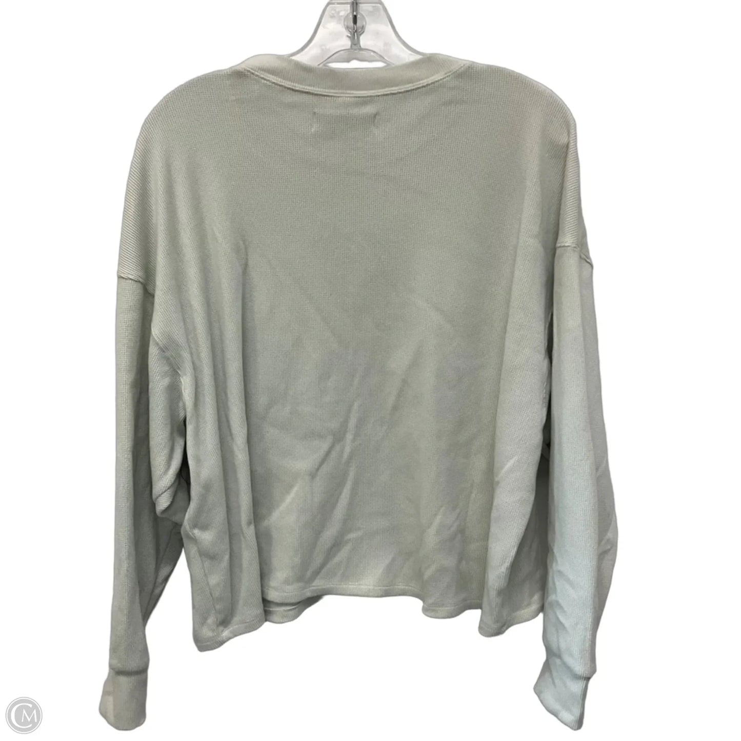 Top Long Sleeve By Abercrombie And Fitch In Beige, Size: S
